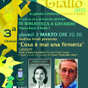 5 sfumature di giallo 2023 alla biblioteca di Gavardo dal 2 febbraio al 5 marzo 2023!