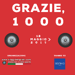 Grazie, 1000. Serata a Desenzano del Garda con auto spider classiche e moderne