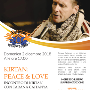 Kirtan: Peace & Love - con TARANA CAITANYA