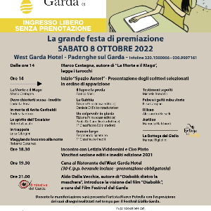 La grande festa di premiazione del festival giallo garda sabato 8 ottobre 2022