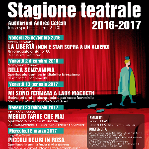 STAGIONE TEATRALE 2016/2017 Desenzano del Garda
