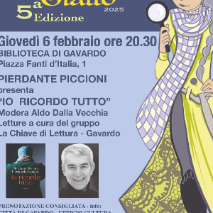 5° sfumature di giallo appuntamento con Pierdante Piccioni il 6 febbraio alla biblioteca di Gavardo!