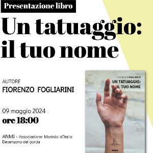 FIORENZO FOGLIARINI UN TATUAGGIO : IL TUO  NOME