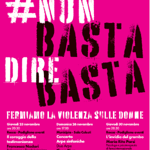 NON BASTA DIRE BASTA! Fermiamo la violenza sulle donne