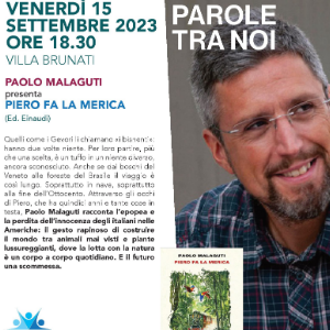 PAROLE TRA NOI: appuntamento con PAOLO MALAGUTI