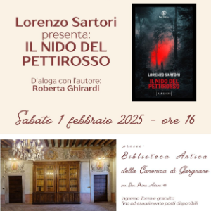 Presentazione del libro di Lorenzo Sartori “Il nido del pettirosso”,